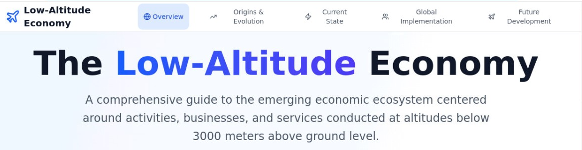 What is the Low Altitude Economy